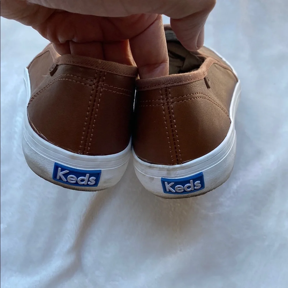 Keds Brown Flats Comfortable Slip-On Loafers - Picture 3 of 5